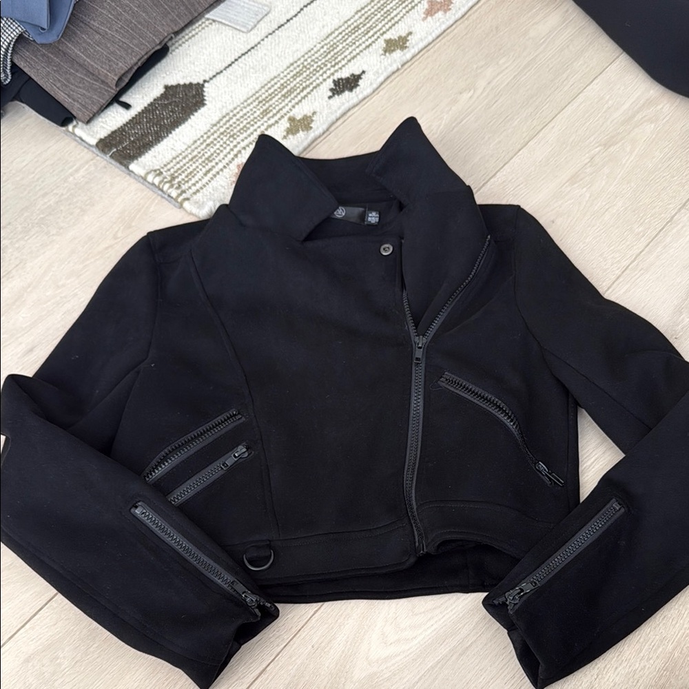 Missguided Black Suede Jacket - image 1